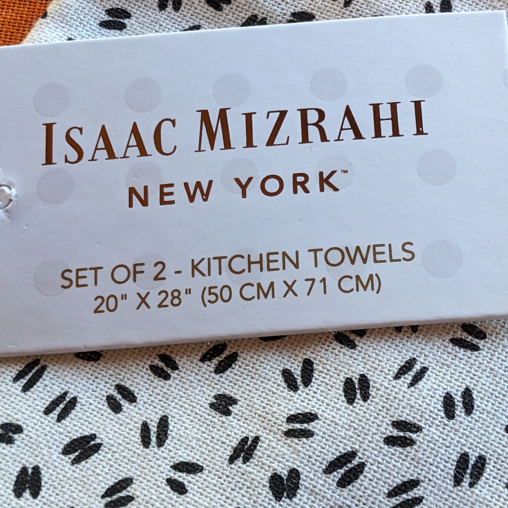 Halloween Ghost and Striped Kitchen Towels - Picture 3 of 4